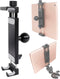 Aluminum Alloy Tablet Holder with 1" Ball Head, 360 Rotatable Tablet Mount for iPad and Other Devices from 4.7"-12.9",