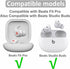 6 Pairs Double Flange Ear Tips - Compatible with Beats Fit Pro, S/M/L Replacement Silicone Wing Eartips