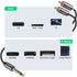 J&D 1/4 inch TRS to Dual RCA Audio Cable, Gold Plated Copper Shell Heavy Duty 6.35mm Male TRS to 2 RCA Male