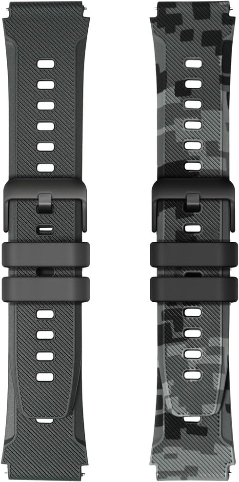 Smart Watch Band 22mm 2 Pack Replacement for AMAZTIM M2/T2, Compatible with KOSPET Tank M2/T2