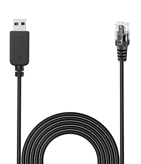 Radar Detector Cable with USB to RJ11 Plug for Escort Valentine One Uniden Beltronics Cobra Radar Detectors
