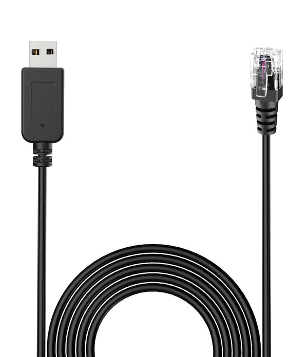 Radar Detector Cable with USB to RJ11 Plug for Escort Valentine One Uniden Beltronics Cobra Radar Detectors