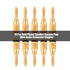Taidda 10 Pcs Portable Lightweight Sturdy Durable Gold Plated Speaker Banana Connector Plug Wire Audio Adapter