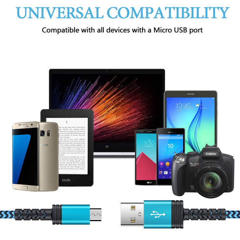 AILKIN 6ft Micro USB Cable - Fast Charging Replacement for Kindle Fire Tablets & E-Readers (Paperwhite, HD, HDX, 7, 8,