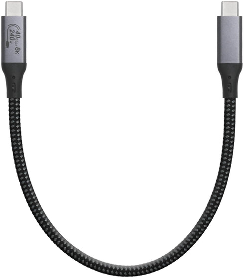 1-Foot USB4 Cable, Compatible with Thunderbolt 3/4 and USB-C, Supports 8K HD Display, 40gbps Data Transfer