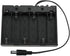 E-outstanding Battery Box, 6x1.5V AA Battery Case Holder, Black with ON/Off Switch