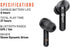 Wicked Audio Mojo 500 True Wireless Bluetooth Earbuds, Clear Call Mics, Long Battery Life, Mobile App, Custom EQ Modes