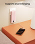 Coowisty 10000mAh Pack Portable Charger Built-in Cables and Wall Plug, Slim USB C Power Bank, LED Display External