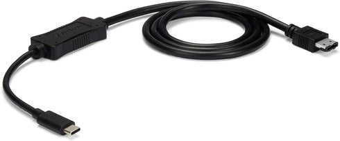 StarTech.com USB C to eSATA Cable, 3 ft, 5Gbp for HDD/SSD/ODD, USB 3.0 to eSATA Converter