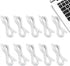 Smays 10-Pack 3ft USBC to USBC Cable, White, Type C Charging Cable, 20W Power Delivery.