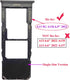 Galaxy A13 5G A136 Single Sim Card Tray Slot Holder Replacement for Samsung Galaxy A13 5G SM-A136U A136U1 A136W 2021 6.5",with Eject Pin (A13 5G A136-Black)