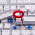Granvela Pack 2 Keycap and Key Remover, Red Plastic Keycap and Key Puller for Mechanical Keyboard