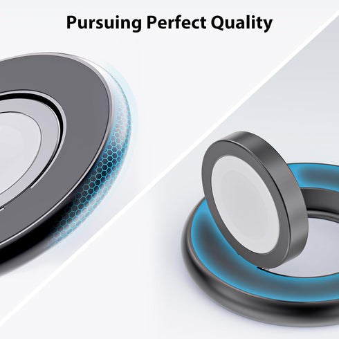 5W Fast Wireless Charger for Apple Watch, Aluminum Alloy Portable Magnetic Charging Station with USB-C Cable