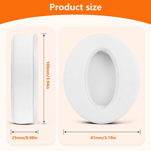 Replacement Ear Pads for Sennheiser HD 4.50BT/HD 4.50BTNC/HD 4.50SE/HD 4.40BT/HD 4.30G/HD 4.20S - White
