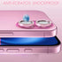 EBQOSK 1 Pack 16/16 9H Camera Lens Protector for Iphone Plus, Pink Bling Diamond Rings High Tempered Glass Camera Lens