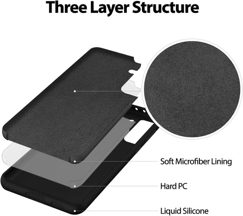 Goospery Liquid Silicone Case for Galaxy S21 (6.2") - Silky Touch, Full Body Protection, Shockproof, Microfiber Lining