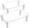 Hemudu 2 Pack Monitor Stand, 3 Adjustable Height Riser, Desktop Organizer for PC, Laptop