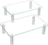 Hemudu 2 Pack Monitor Stand, 3 Adjustable Height Riser, Desktop Organizer for PC, Laptop