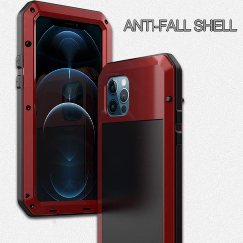 Marrkey for iPhone 12 Case, 360 Full Body Protective Heavy Duty Shockproof Tough Armour Case with Silicone Screen