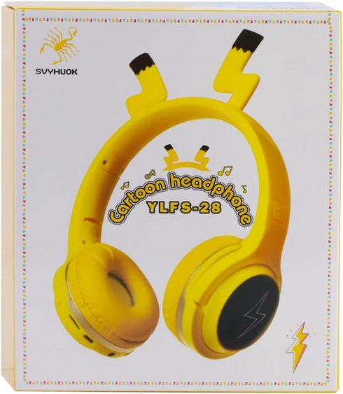 SVYHUOK Kids Wireless Bluetooth Headphones, Over Ear Headphones with Built-in Microphone for PC/iPad/Study/Phones, Boys