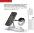 5 in 1 Magnetic Wireless Charging Stand, 15W Fast Mag-Safe Charging Station for iPhone 15/14/13/12, iWatch, Airpods