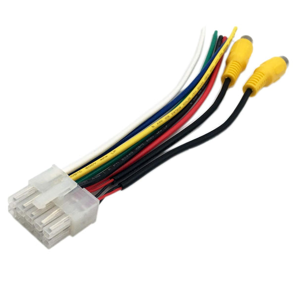 LIZAPUS Dual TBX10A Wire Harness 10 Pin Plug with RCA Jack MXD337BT, MCD237BT,