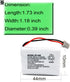 BT446 BT-446 Phone Battery Compatible with Uniden BBTY0503001 BT-1004 BT-1005, 3-Pack, 3.6V 800mAh