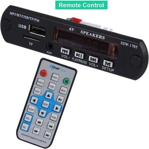 Zopsc MP5 Set-top Player Bluetooth SSD Stereowith LED/FM Radio/Remote Control, Support TF Card, AUX Input, USB Devices