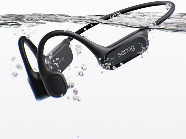 Sanag B33S Bone Conduction Headphones Bluetooth 6.0, IPX8 Waterproof SwimmingHeadphones with 32GB