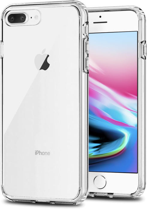 TENOC Phone Case for iPhone 7 Plus & 8 Plus, Clear Non-Yellowing Protective Bumper Hard Back Cover (5.5 Inch)