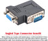 chenyang HDB15Pin 90 VGA Connectors,VGA SVGA D-Sub Male to Female Degree Left Angled Gender Changer Video Graphics