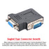 chenyang Vertical Flat Left Angled 90 Degree VGA SVGA Male to Female Extension Adapter, Black