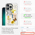 MOSNOVO Case for iPhone 13 Pro - Clear TPU Bumper Phone Case with Military-Grade Drop Protection, Vintage Art