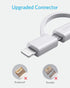Anker Powerline II 3-in-1 Cable (3ft, White) for iPhone, iPad, Samsung Galaxy, Huawei, HTC, LG, Sony Xperia, Android.