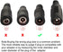 uxcell 3Pcs DC Power Connector Adapter 5.5mmx2.1mm Female to Female Cable Jack Socket Converter for CCTV, Laptop,