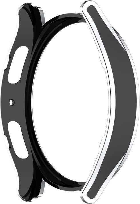 Smartwatch Full Coverage PC Protective Case with Tempered Glass Screen Protector for Samsung Watch 5 40mm, Durable