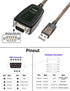DTECH RS422 RS485 R232 (3 1 5V 11 10 8 7 (1.5ft) USB to Serial Adapter to USB Cable in Interface) Supports DC