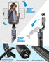 Yeaki 32 Selfie Stick Tripod with Detachable Wireless Remote, Extendable Tripod for iPhone Compatible with Android