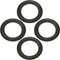 Heyiarbeit 5 Inch Speaker Foam Edge Surround Rings, Replacement Parts for Speaker Repair or DIY (4pcs)