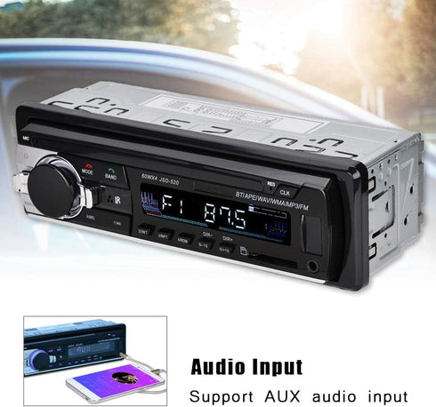Zerone 4 60W MP5 MP3/MP5/USB x Car Radio Stereo Bluetooth Player Single Din Dual USB Hands- Car Stereo Support LCD