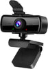 Ejfete 1080P HD Webcam with Microphone and Privacy Cover, USB Plug & Play