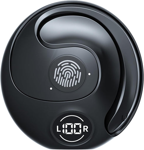 Wireless Earbuds with Dual Mic, LED Digital Display, and Wireless Charging Case