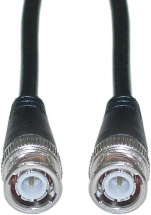 CableWholesale 6 Foot RG58/AU Coaxial Cable, Black, BNC Male to Male, Copper Stranded
