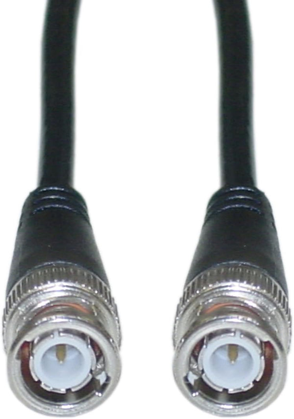 CableWholesale 6 Foot RG58/AU Coaxial Cable, Black, BNC Male to Male, Copper Stranded