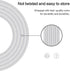 Apple MFi Certified 6-Pack Lightning Cables (3/3/6/6/6/10FT) for iPhone 14 Pro/13/12/11 - Fast Charging, Silver & White.