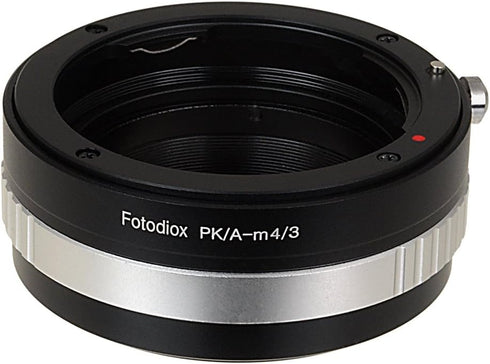 Fotodiox Lens Mount Adapter Pentax K AF Lens to MFT (Micro-4/3, M4/3) Mount Mirrorless Camera with Aperture Control Dial