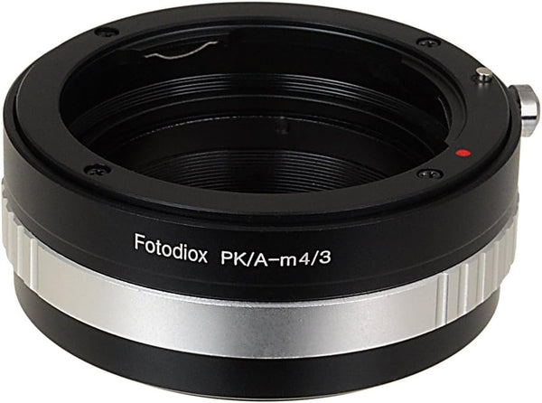 Fotodiox Lens Mount Adapter Pentax K AF Lens to MFT (Micro-4/3, M4/3) Mount Mirrorless Camera with Aperture Control Dial
