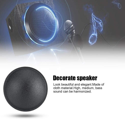 Heyiarbeit 4pcs Speaker Dust Cap, 65mm Diameter Subwoofer Paper Dome Coil Cover Caps