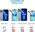 JETech iPhone 13 Pro Case 6.1-Inch - Non-Yellowing Shockproof Bumper Cover with Anti-Scratch Clear Back (Navy Blue)