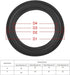 Speaker Surround Foam, Replacement Subwoofer Rubber Rim Circle for 4-inch Woofer Repair